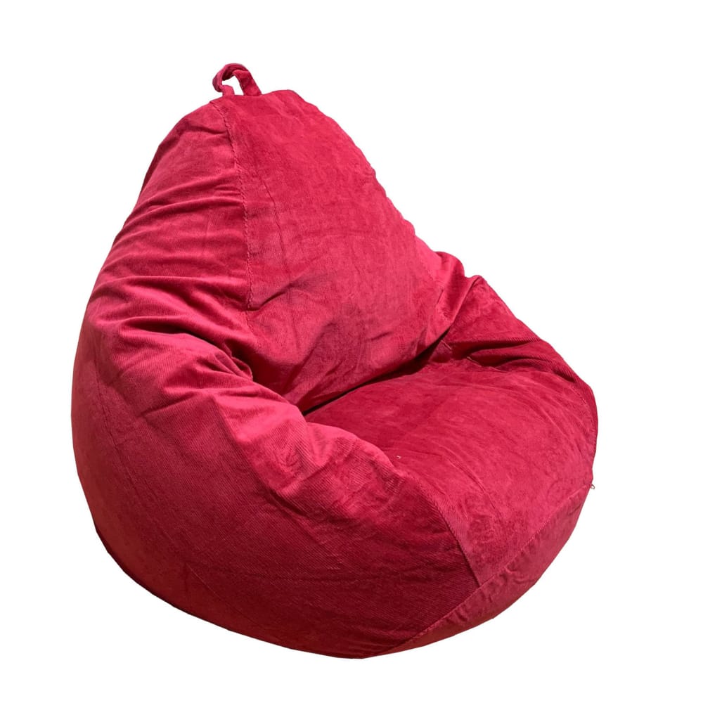 Bean Bag Filled With Eco-Friendly Organic Buckwheat Hulls. Red Bean Bag
