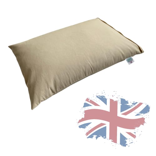 Standard Buckwheat Pillow. Made in the UK.