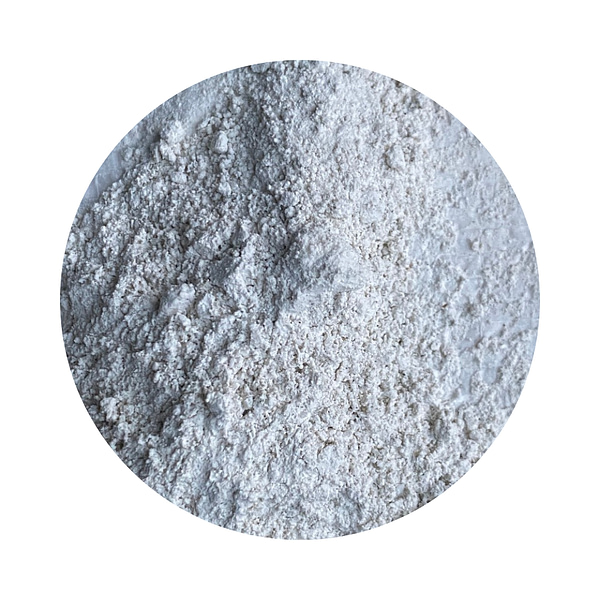 Framed loose gypsum powder image